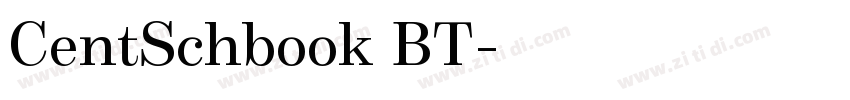 CentSchbook BT字体转换